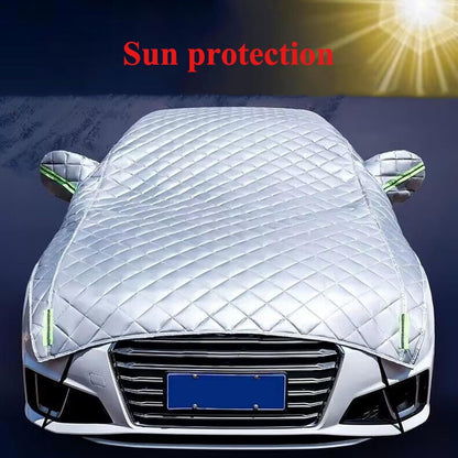 Car Cover Against Hail, Windshield Hail Protector Car Cover, Thicken Hail Cover for SUV, Hail Blanket,Dustproof Snowproof for Sedan and Hatchback (Silver,SUV)