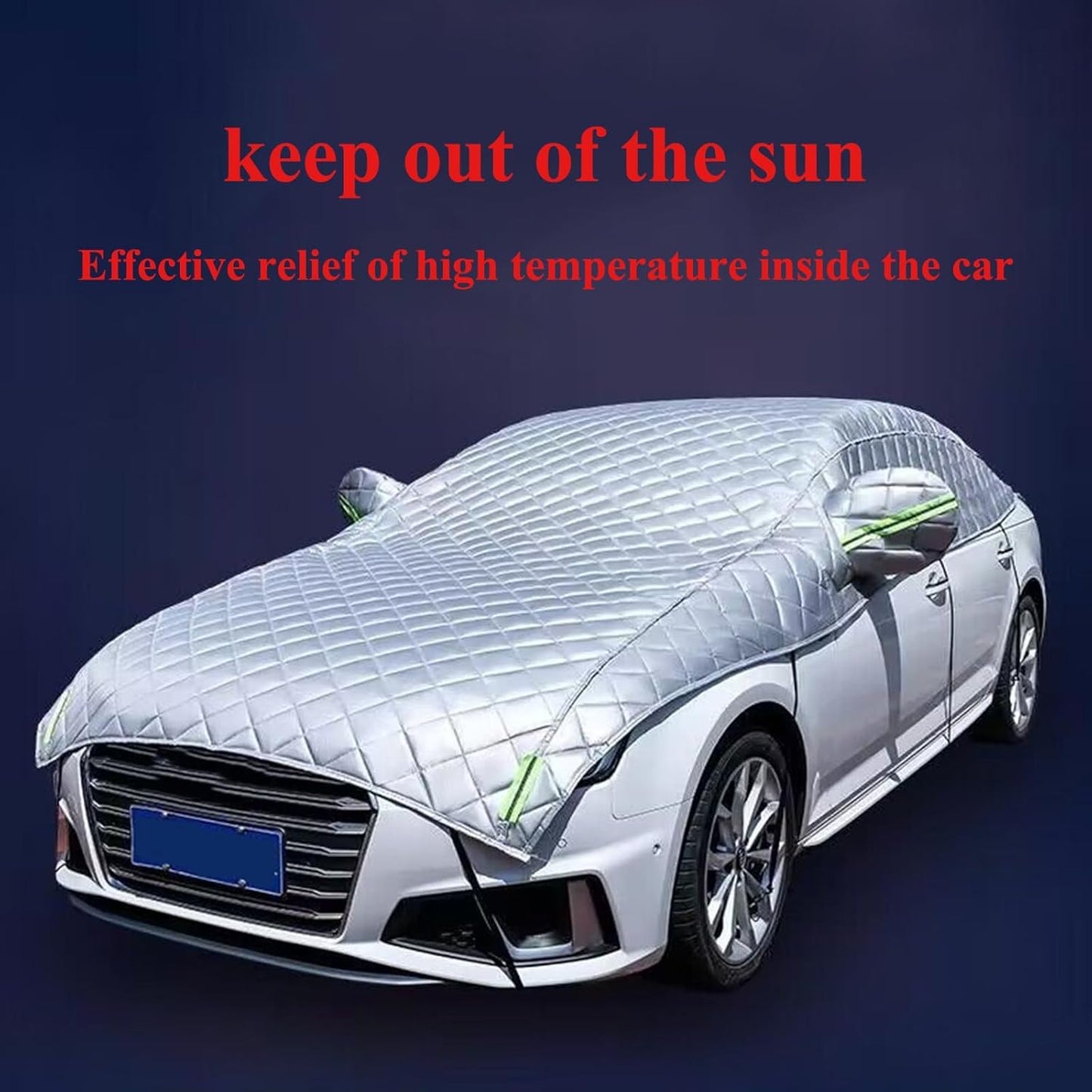 Car Cover Against Hail, Windshield Hail Protector Car Cover, Thicken Hail Cover for SUV, Hail Blanket,Dustproof Snowproof for Sedan and Hatchback (Silver,SUV)