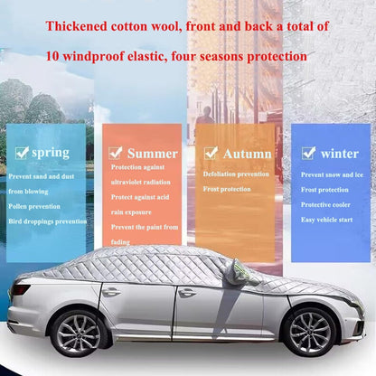 Car Cover Against Hail, Windshield Hail Protector Car Cover, Thicken Hail Cover for SUV, Hail Blanket,Dustproof Snowproof for Sedan and Hatchback (Silver,SUV)