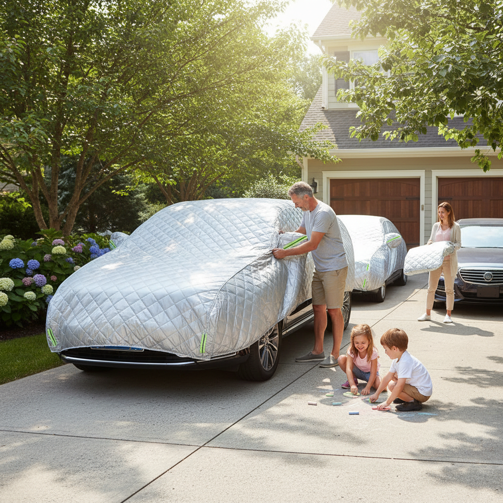 Car Cover Against Hail, Windshield Hail Protector Car Cover, Thicken Hail Cover for SUV, Hail Blanket,Dustproof Snowproof for Sedan and Hatchback (Silver,SUV)